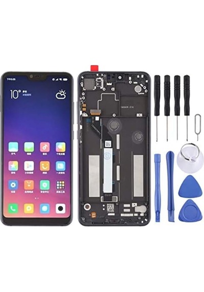 Mi 8 Lite Lcd Ekran Dokunmatik Siyah Çıtalı