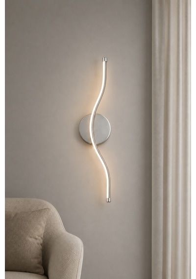 AvizeGO Vetro Modern Led Duvar Apliği Günışığı Gri