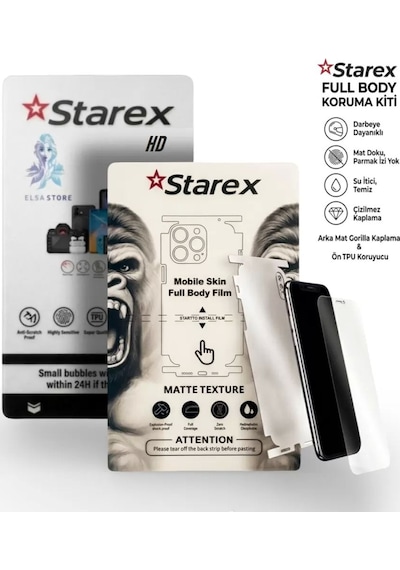 General Mobile Gm 9 Pro Uyumlu Nano Ekran Koruyucu Hd - Full Arka Kaplama 360 Koruma Starex