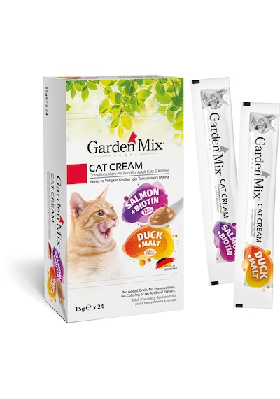 Garden - 61 - Mıx Kedı Kreması Xxl Somon Ördek 24 X 15 Gr X - Glblseme - 1 Adet