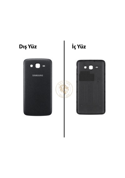 Samsung Galaxy Grand 2 G7106 Siyah Renk Arka Kapak Arka Cam Batarya Kapağı Pil Kapağı Lazer Kesim Back Cover Galaxy Grand 2 Uyumlu