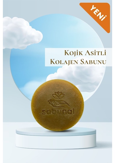 Sabunal Kolajen Sabunu 2 Adet - Hyaluronik Asit ve Kojik Asit İçerikli Aydınlatıcı Sabun