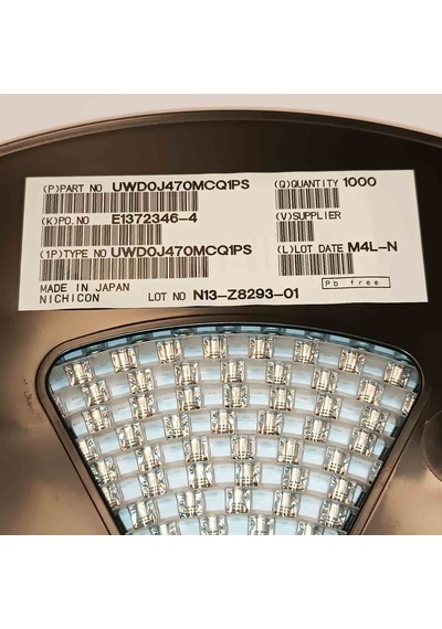 Uwd0j470mcq1ps 47mf 6.3v Nıchıcon Smd Kondansatör 200 Adet