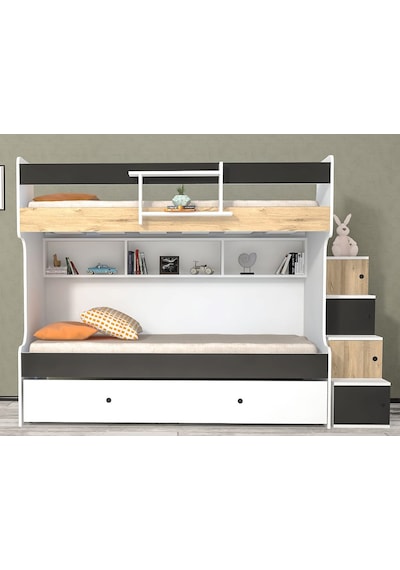 Napoli Yavrulu Seyyar Merdivenli Ranza Mab M2 90 x 190 CM