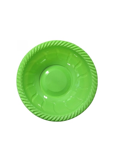 Roll Up Plastik Yuvarlak Kase Sarı 22 CM. 6'lı