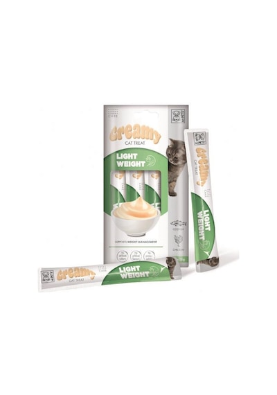 M-pets Creamy Light Weight Tavuklu Ve Morina Balıklı Kedi Ödülü 4x15 Gr