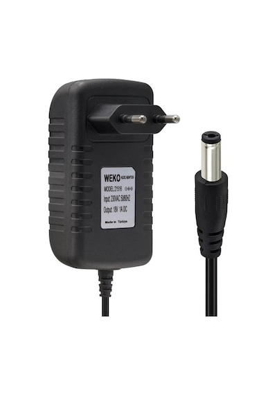 Weko 18 Volt 1 Amper Priz Tip 5.5x2.5 Uç Adaptör