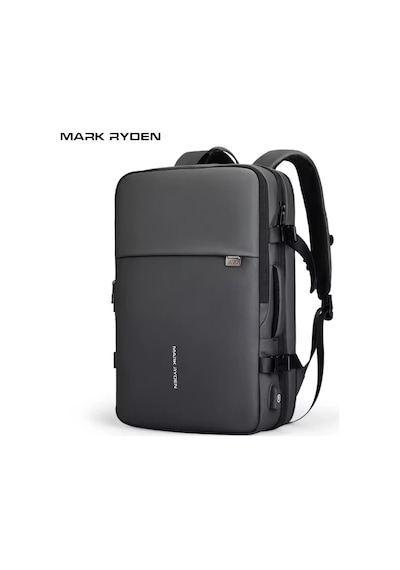 Mark Ryden Pathrato Laptop Gri Renk Sırt Çantası Kilitli Usb Şarj Kitli Genişletilebilir Çanta Mr805 Siyah