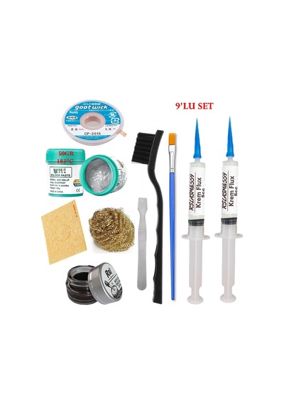 Best Krem Lehim 183 C 50gr Havya Uc Temizleyici Flux Lehim Toplama Cp-2515 Lehim Emme Teli Spatula Seti01