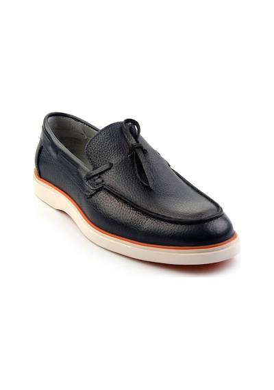 Bambi Lacivert Leather Erkek Loafer Ayakkabı E01054182440 Lacivert