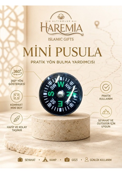 Mini Pusula 360 Yön Göstergeli Taşınabilir Kamp Seyahat Pusulası