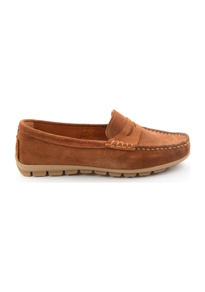 Taba Hakiki Deri Kadın Loafer Ayakkabı K01680000102