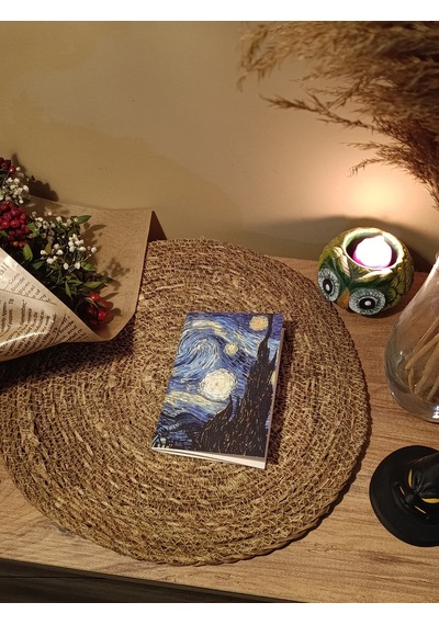 Yıldızlı Gece Not Defteri Çizgisiz Sert Kapak Diğer