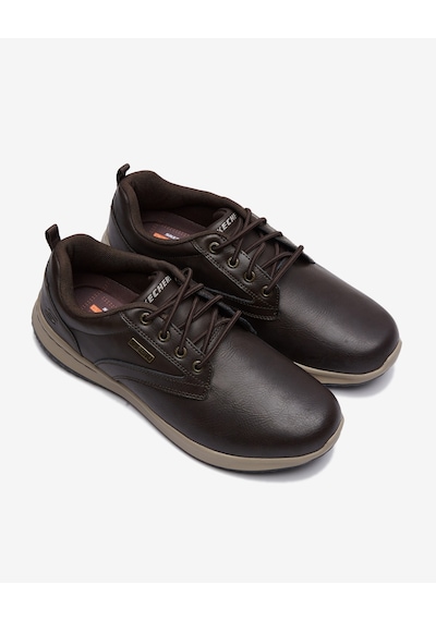 Skechers Delson - Antigo Erkek Kahverengi Günlük Ayakkabı 65693 Choc Kahve Kahverengi