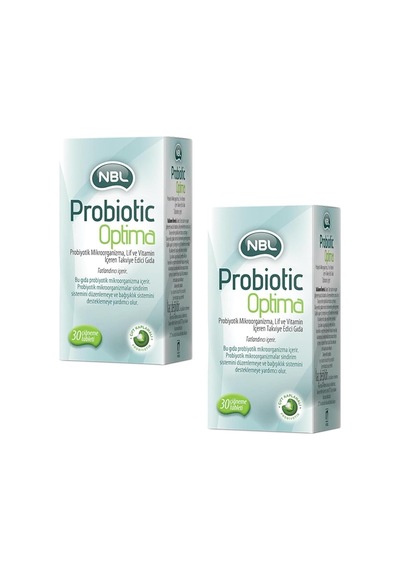Probiotic Optima 30 Çiğneme Tableti, Probiyotik Mikroorganizma Ve Lif Vitamin, 2 Adet