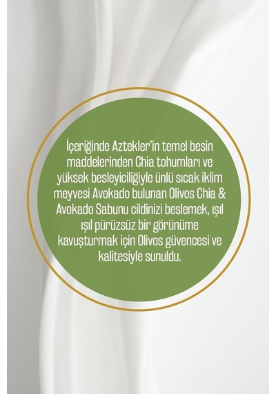 Doğal Avokado Chia Ve Zeytinyağlı Katı Sabun Avokado Chia El Sabu
