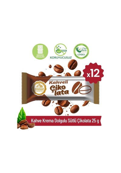 Milat Krema Dolgulu Kahve Çikolata 12 25 G