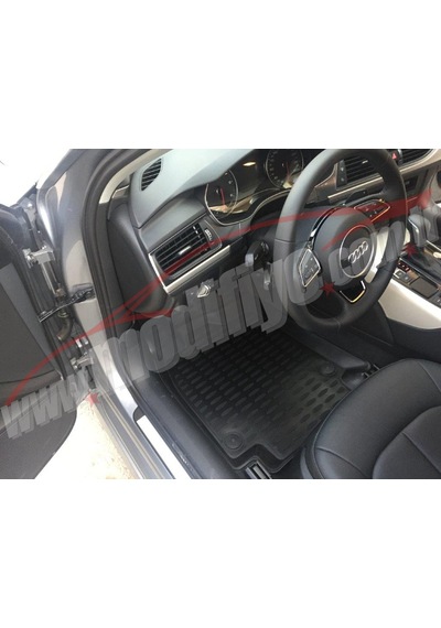 Audi A6 2012-2013 3D Kauçuk Havuzlu Paspas Kokusuz Araca Özel