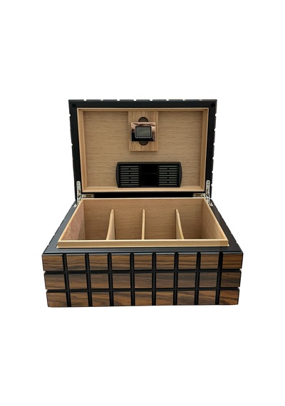 Mat Kahverengi Kaplama Humidor - Puro Saklama Kutusu