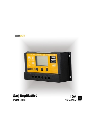 Mexxsun Pwm 10a 12/24v At10 Şarj Kontrol Cihazı Ea6362477