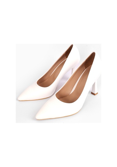 Mary Kadın Stiletto A002-k820 Beyaz Cilt