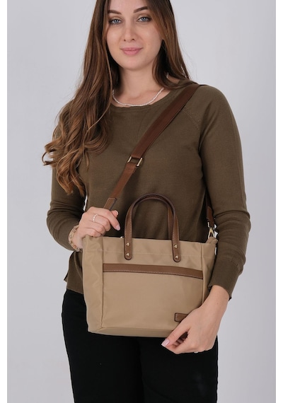 Silver Polo Sp1214 Kadın El Çantası Saten Vizon-camel