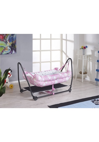 Rumiki Lüks Kolay Kurulumlu Pratik Sallanır Bebek Hamak Beşik