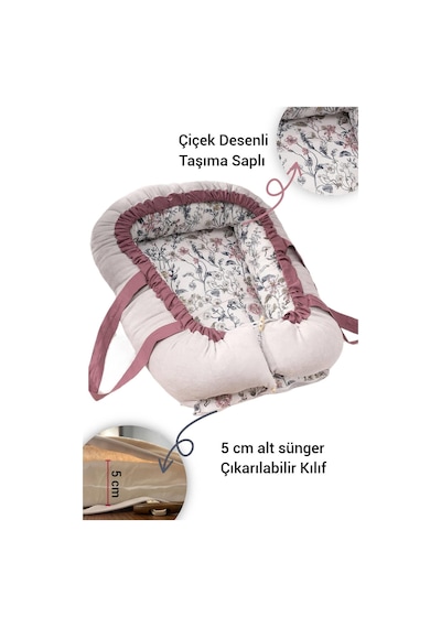 Wellgro Flower Babynest Bebek Yatağı Anne Yanı Bebek Yatağı