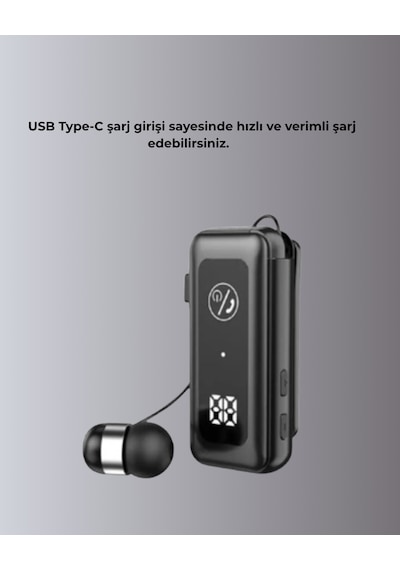 Hafıza Kartı Destekli Bluetooth 5.2 Kulaklık İki Cihaza Bağlanma Özelliği 00