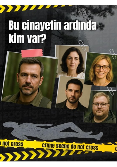 Mysterious Cases Ormanda Cinayet, Seri Katil Dosyası, Dedektif Kutu Oyunu, Cinayet Gizemi Temalı, 16+ Yaş, 1-5 Oyuncu