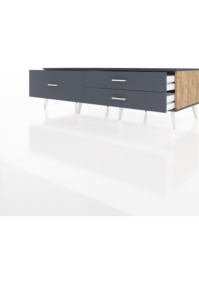 Kronos Tv Ünitesi 3 Çekmeceli 176x59x51 Çam-antrasit/antrasit Antrasıt/antrasıt Kronos Tv Ünitesi 3 Çekmeceli 176x59x51 Çam-antrasit/antrasit Antrasıt/antrasıt
