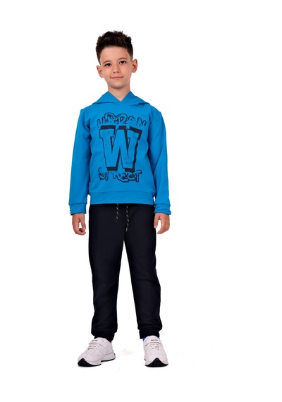 Mnk Baby & Kids Urban W Street Çocuk Eşofman Mnk0617 Saksmavi