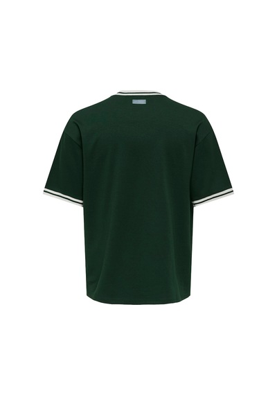 Only & Sons Classiques Caspian Erkek Yeşil Tişört 22037720-pgrv