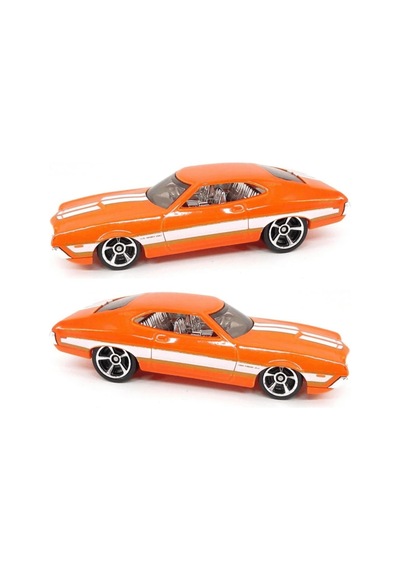 Hot Wheels '72 Ford Gran Torino Sport - Muscle Mania 1/64 Diecast Model Araba Çok Renkli