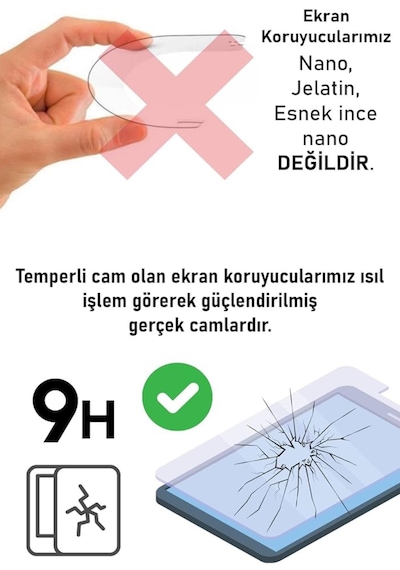 Samsung Galaxy Tab S10 Fe+ Uyumlu Temperli Ekran Koruyucu