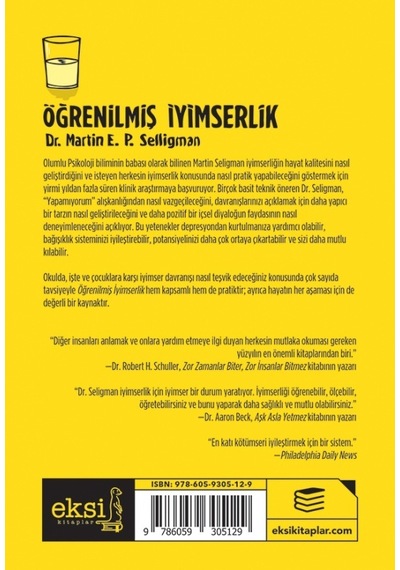 Öğrenilmiş İyimserlik - Martin E. P. Seligman - Eksi Kitaplar