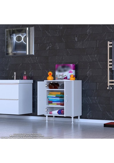 Modilayn Söke Küçük Alanlar İçin Akıllı Çözümler 60x75x32,5 Cm Lik 2 Kapaklı 3 Göz Raf Dolap Beyaz Modilayn Söke Küçük Alanlar İçin Akıllı Çözümler 60x75x32,5 Cm Lik 2 Kapaklı 3 Göz Raf Dolap Beyaz