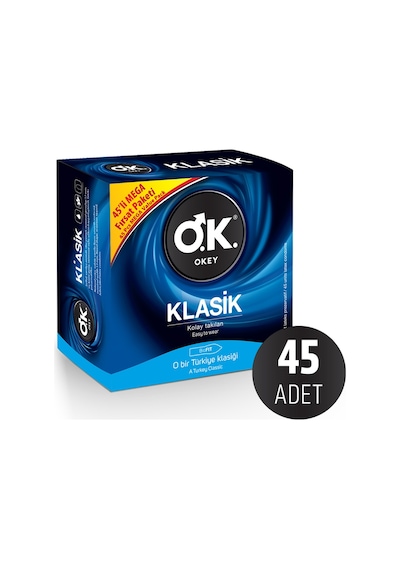 Okey Klasik Prezervatif 45'li
