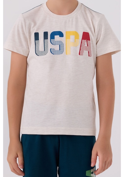 U.S. Polo Assn. U.s. Polo Assn Erkek Çocuk Krem Bermuda Takım Krem