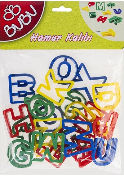 Bu Bu Oyun Hamuru Kalıbı Harfler 26 Parça