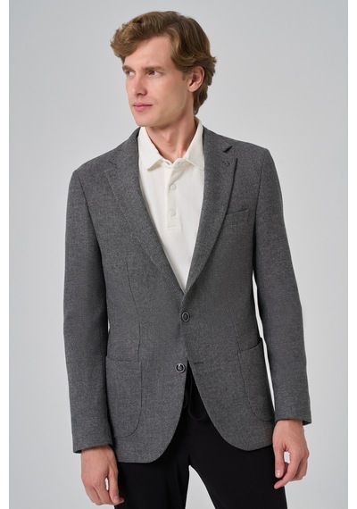 Morven Erkek Siyah Poliviskon Trend Desenli Slim Fit Mono Yaka Dokuma Ceket 26ks002001001 Siyah Morven Erkek Siyah Poliviskon Trend Desenli Slim Fit Mono Yaka Dokuma Ceket 26ks002001001 Siyah