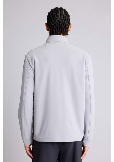 Defacto Defactofit Standart Fit Dik Yaka Fermuarlı Sweatshirt F7635ax25augr454 Gri