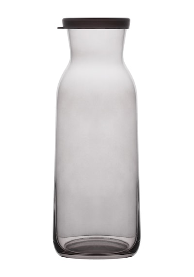 LAV Fonte Cam Karaf Tekli 1,2 L Gri Silikon Kapaklı (Sürahi )