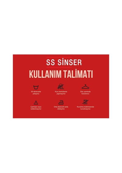 Ss Sinser Unısex Pantolon Bel Lastikli Likralı Paça Katlamalı Stil Krem