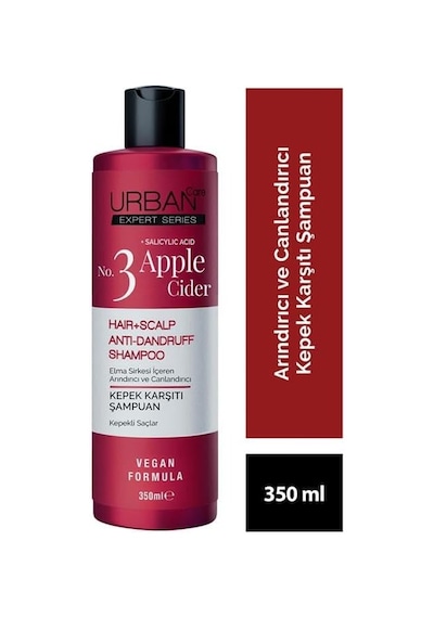 Care Expert No.3 Cider & Salycylic Acid Kepek Karşıtı Saç Bakım Şampuanı, 350 Ml