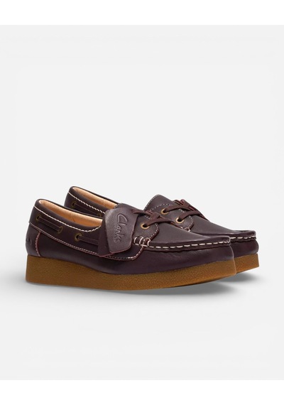 Clarks Wallabeeevosea Dark Brown Lea Kadın Koyu Kahve Günlük Ayakkabı 26186598 Kahverengi