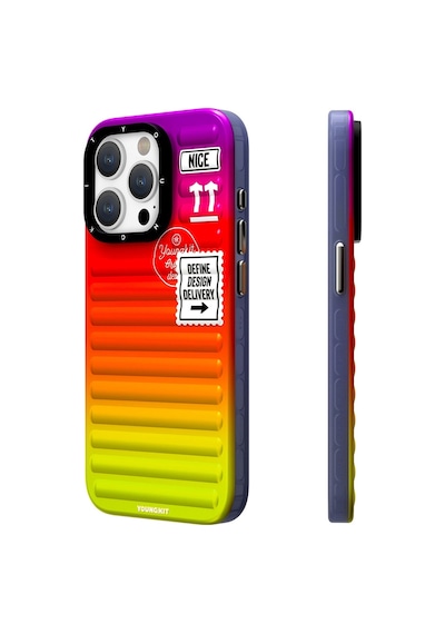 Apple Uyumlu iPhone 15 Pro Max Kılıf Youngkit The Secret Color Serisi Kapak Yeşil