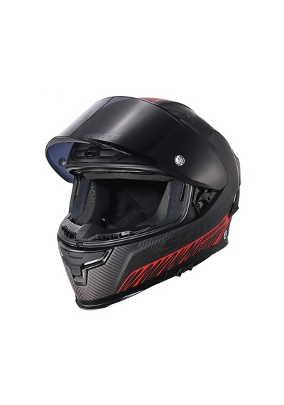 Motoanl Full Face Ce Yüksek Güvenlikli Motor Kaskı Freedom Edition Siyah Kırmızı