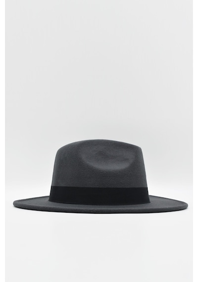 Külah Erkek Ayarlanabilir Füme Fedora Şapka - Füme