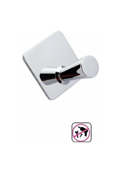 Glare Konik Kendinden Yapışkanlı Askılık Tekli Krom 4 Lü Paket Krom